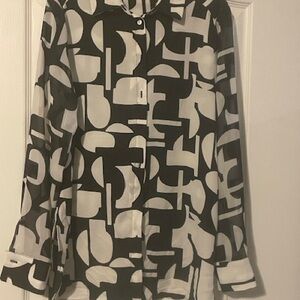 Rose & Olive Monochrome Geometric Shirt